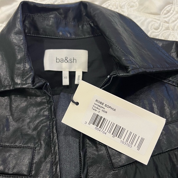 ba&sh Sophia Faux Leather Dress - Picture 9 of 9